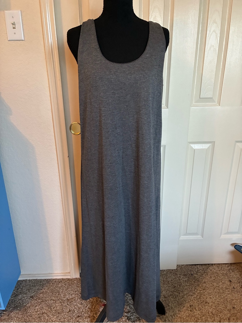 Zenana Outfitters Grey Sleeveless Maxi Dress